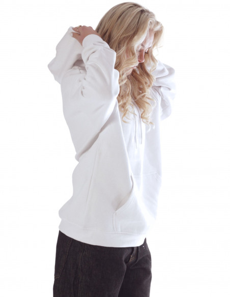 BSAT Baggy Hoodie White