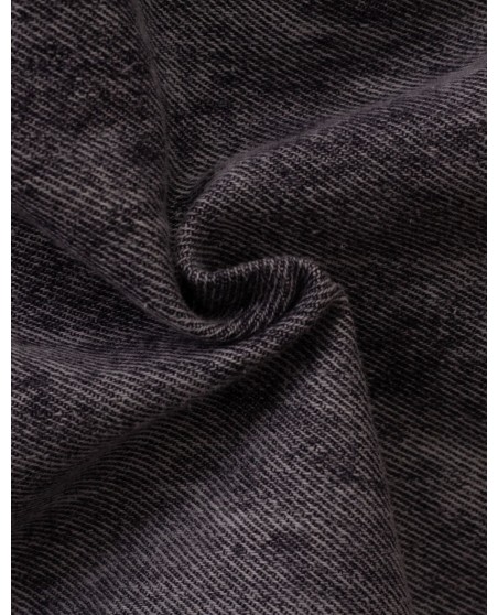 BSAT Bronx Black Dark Marble Wash Baggy Jeans