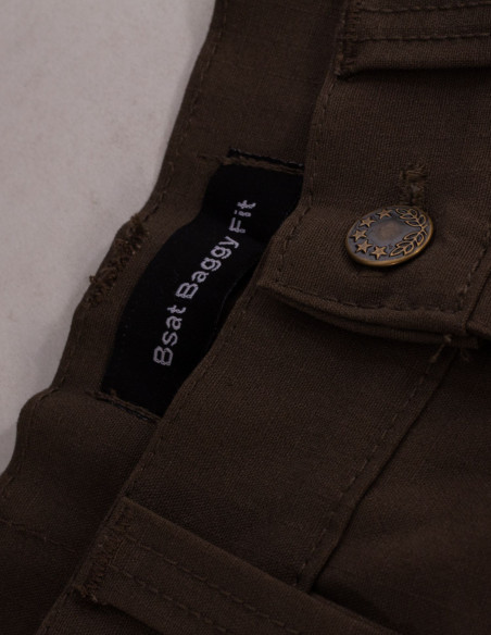 BSAT Heavy Weight Baggy Combat Cargo Tarmac Grey *Stretch Waist™*