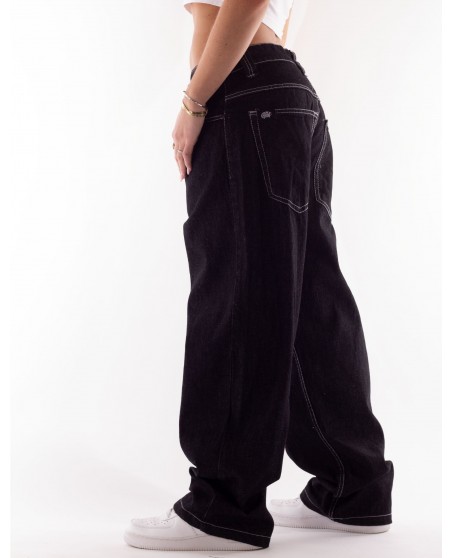 BSAT Aliens 4 Peace The Finger Raw Black n Pink Baggy Jeans