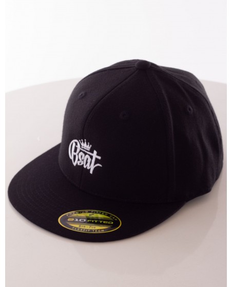 BSAT Bronx Crown Embroidery Flatcap Black