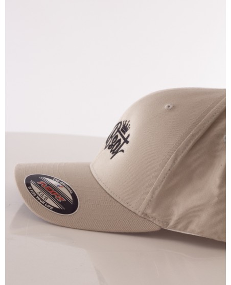 BSAT Stickman Embroidery Cap Shape Beige