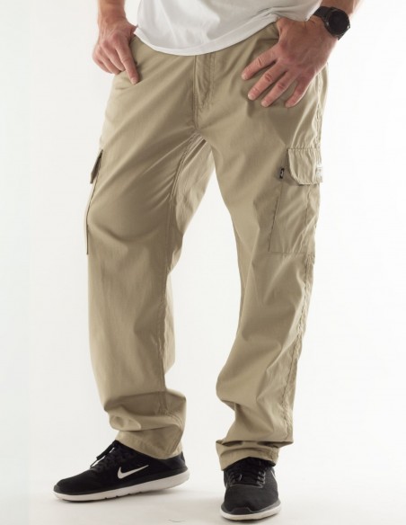 BSAT Light Weight Regular Fit Cargo Pants Beige *Stretch Waist™*