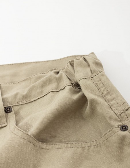 BSAT Light Weight Regular Fit Cargo Pants Beige *Stretch Waist™*