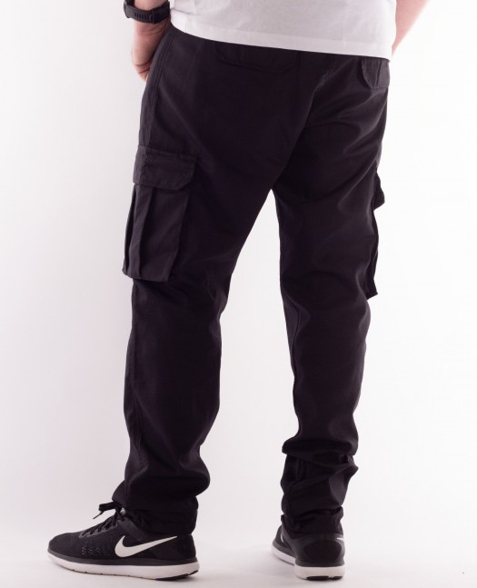 BSAT Tapered Fit Cargo Pants Black