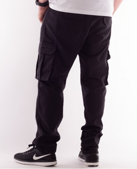 BSAT Tapered Fit Cargo Pants Black