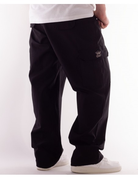 BSAT Heavy Weight Baggy Combat Cargo Black *Stretch Waist™*