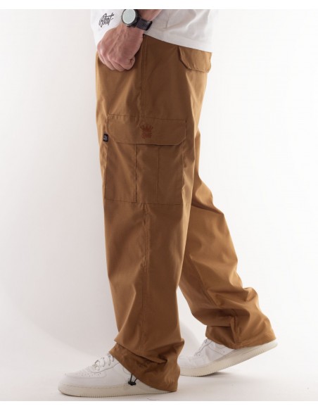 BSAT Baggy Combat Cargo Pants Khaki Dune Baggy Fit