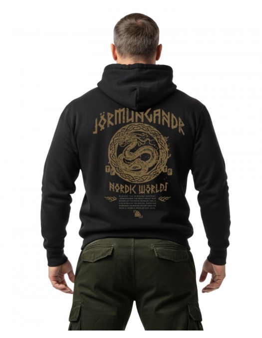 JÖRMUNGANDR Hoodie by Nordic Worlds -...