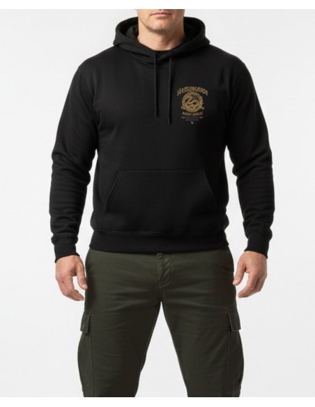 JÖRMUNGANDR Hoodie by Nordic Worlds - The World Serpent Black N Gold