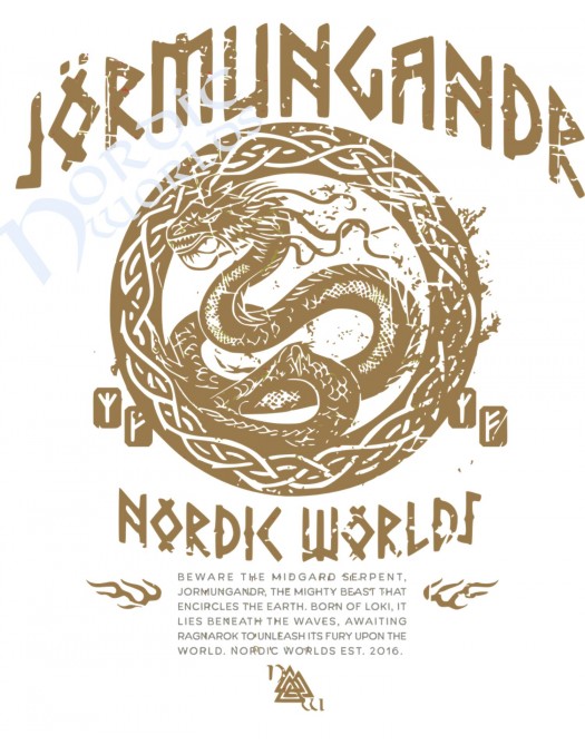 JÖRMUNGANDR Hoodie by Nordic Worlds -...