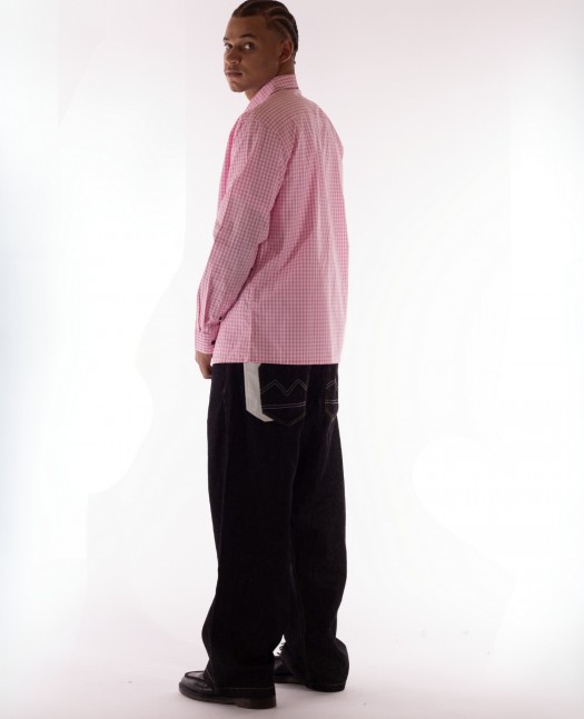 BSAT Studio Shirt – Micro Check Pink