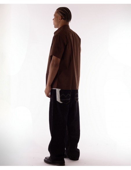 BSAT Studio Short Sleeve Shirt – Solid Brown