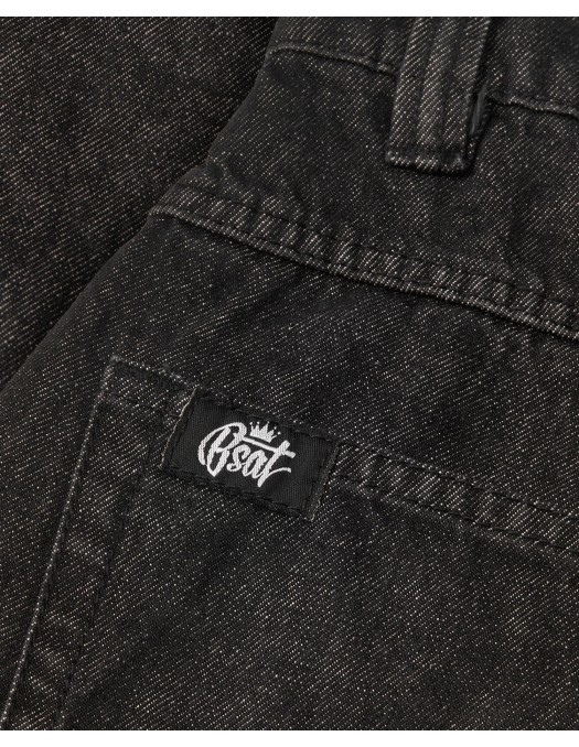BSAT Bronx Black Washed Denim Baggy...