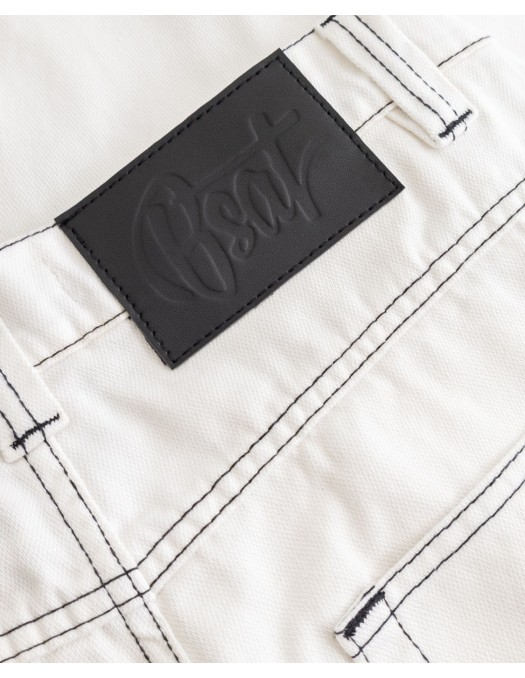 BSAT Bronx Baggy Jeans White n Black
