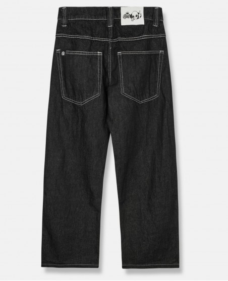 BSAT Aliens 4 Peace The Finger Raw Black n Pink Baggy Jeans