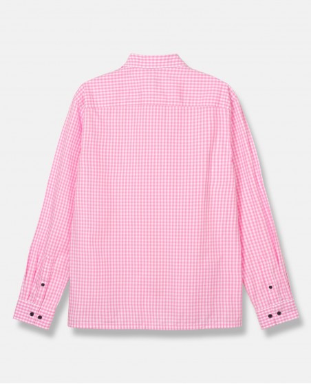BSAT Studio Shirt – Micro Check Pink