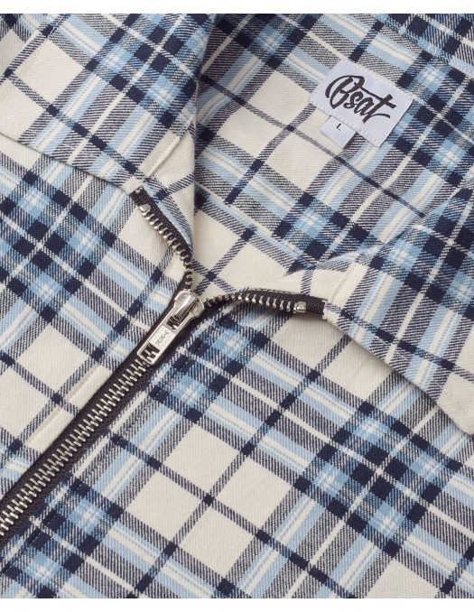 BSAT Studio Flannel Zip Shirt – Grid...