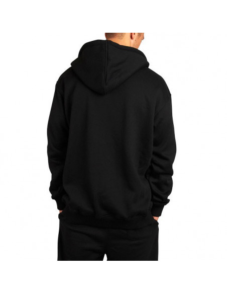 Townz Zip Black Plain Hoody