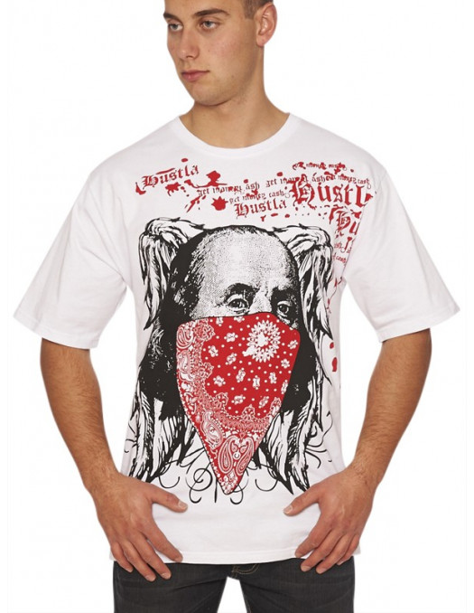 Townz T-shirt Hustla White Red