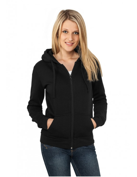 Urban Classics Ladies Zip Hoody black