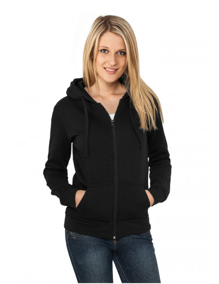 Urban Classics Ladies Zip Hoody black