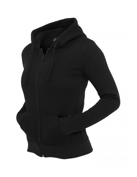 Urban Classics Ladies Zip Hoody black