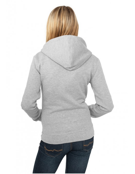 Urban Classics Ladies Zip Hoody grey