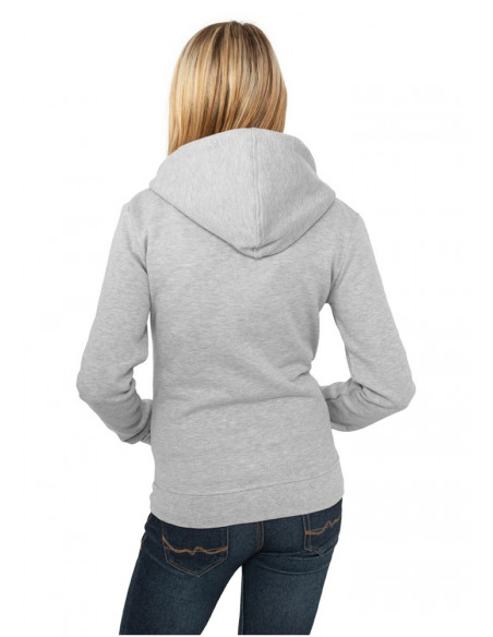 Urban Classics Ladies Zip Hoody grey