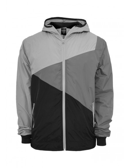 Urban Classics Zig Zag Windrunner blk grey