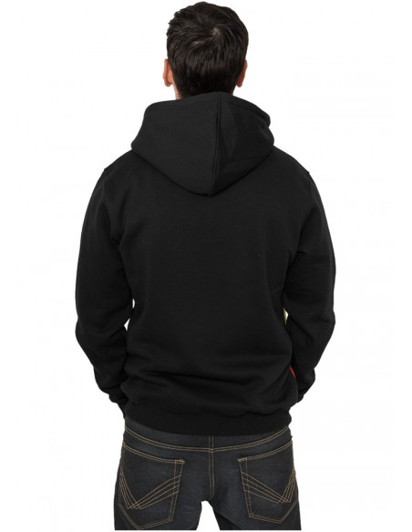 Urban Classics Diagonal Zip Hoody black rasta
