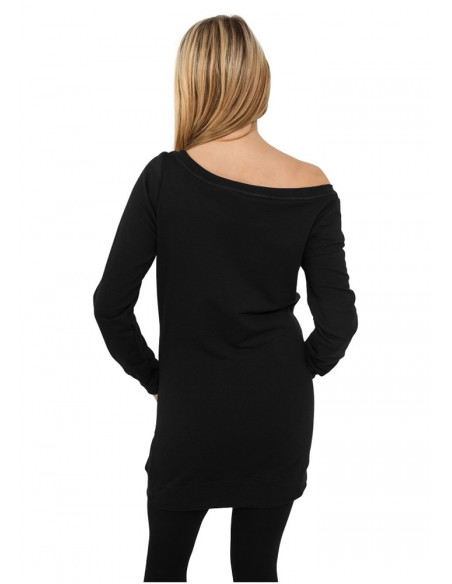 Urban Classics Ladies Long Crewneck black