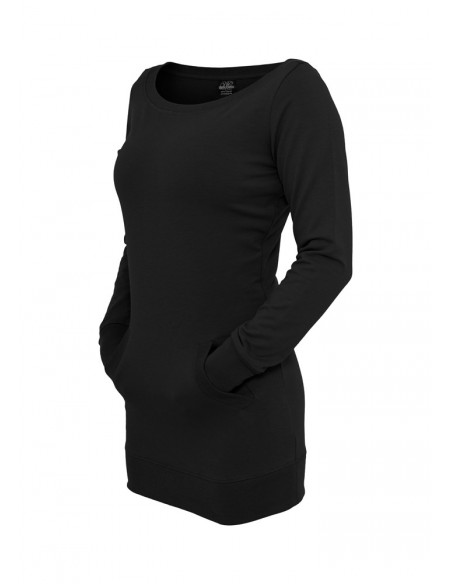 Urban Classics Ladies Long Crewneck black