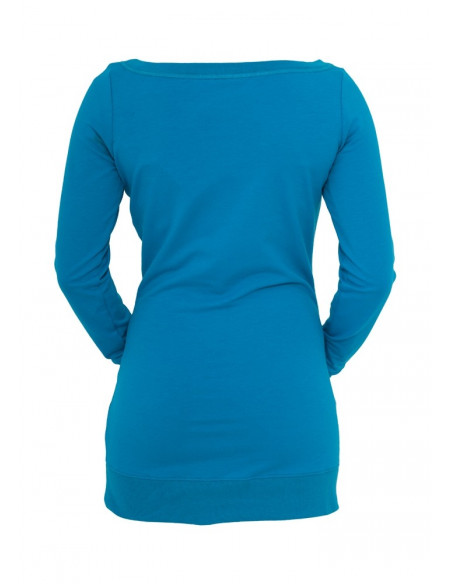 Urban Classics Ladies Long Crewneck turquoise