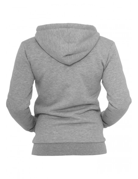 Urban Classics Ladies Winter Zip Hoody grey/white