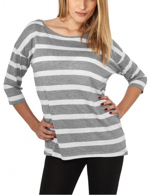 Urban Classics Ladies Loose Striped...
