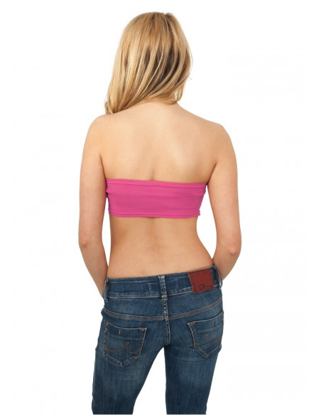 Urban Classics Ladies Bandeau Top fuchsia