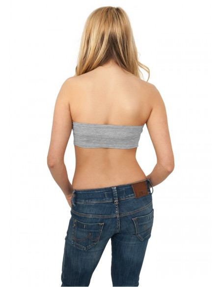 Urban Classics Ladies Bandeau Top grey