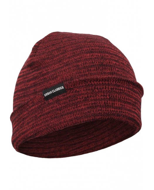 Urban Classics Melange Beanie blk/red...