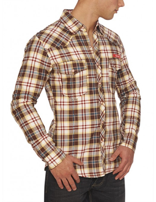 Escobar Shirt Plaid Brown