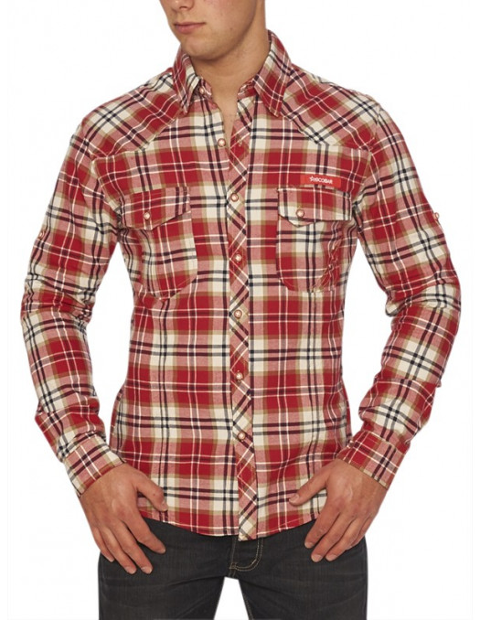 Escobar Shirt Plaid Red