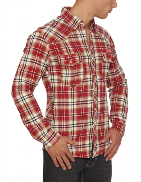 Escobar Shirt Plaid Red