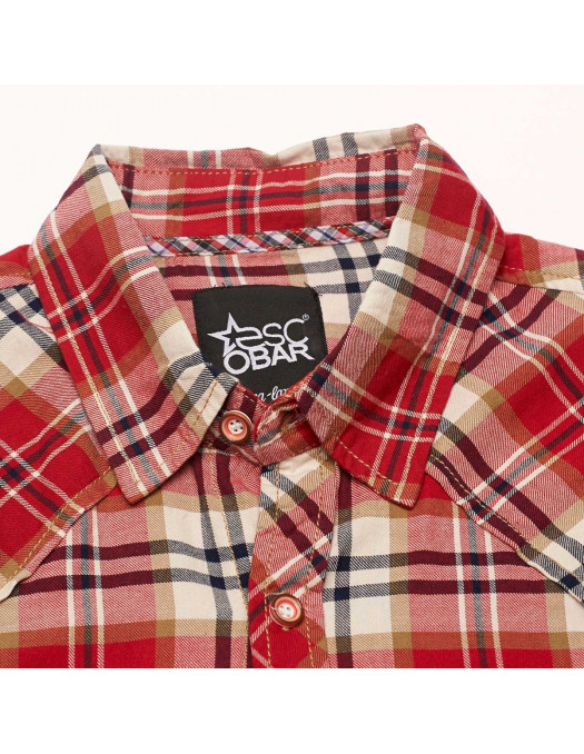 Escobar Shirt Plaid Red