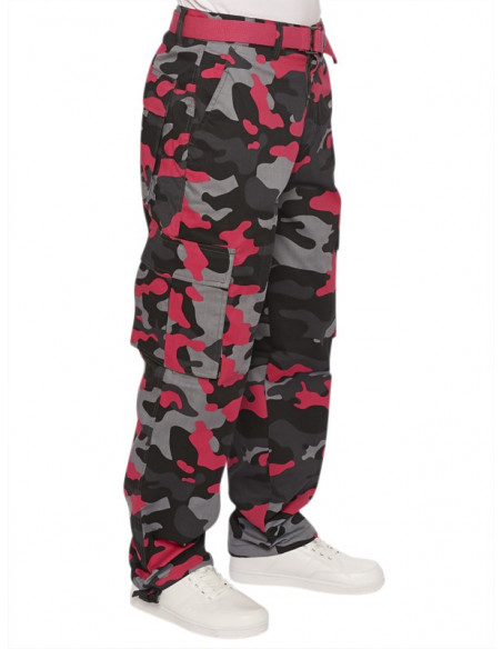 Access Loose Fit Premium Cargo Fuchsia w belt