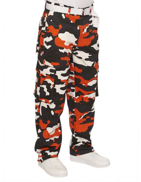 Access Loose Fit Premium Cargo Blk Orange w belt