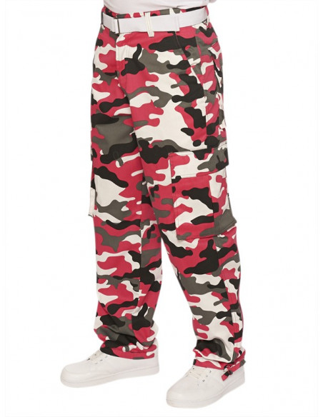 Access Loose Fit Premium Cargo Blk Fuchsia w belt