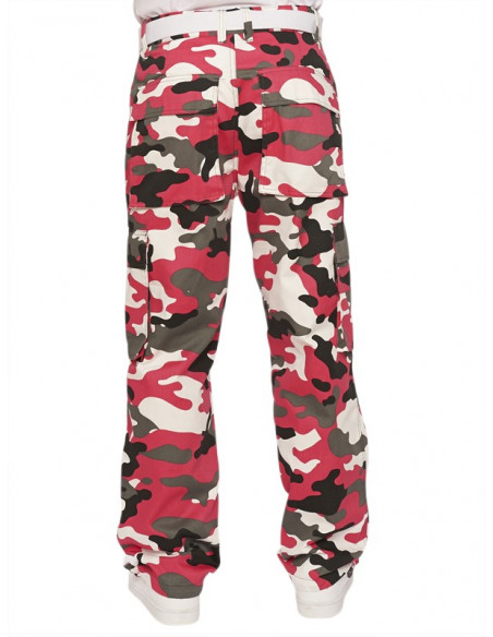 Access Loose Fit Premium Cargo Blk Fuchsia w belt