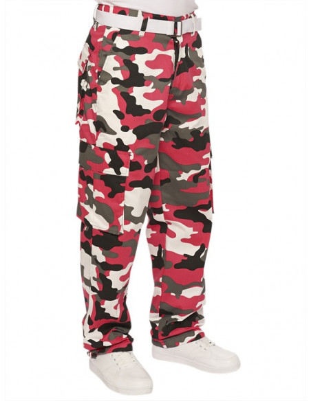 Access Loose Fit Premium Cargo Blk Fuchsia w belt