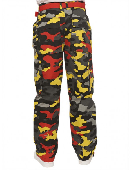 Access Loose Fit Premium Cargo Yellow Red w belt