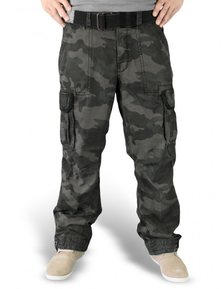 Surplus Premium Vintage Trousers Cargo Black Camo